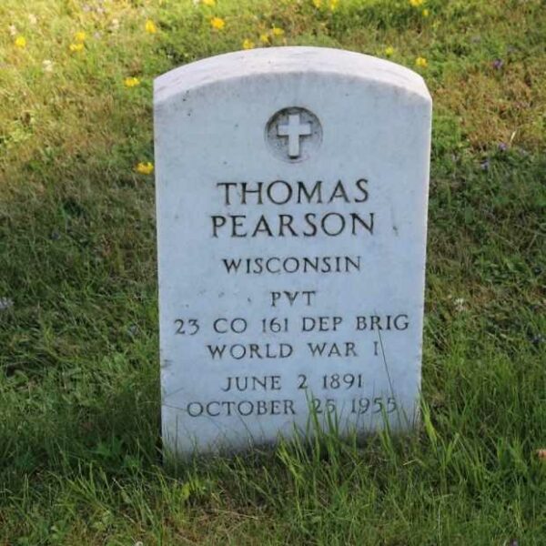 THOMAS PEARSON MEMORIAL CEMETERY STONE