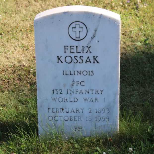 FELIX KOSSAK MEMORIAL CEMETERY STONE