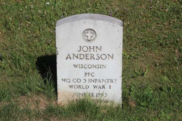 JOHN ANDERSON MEMORIAL CEMETERY STONE