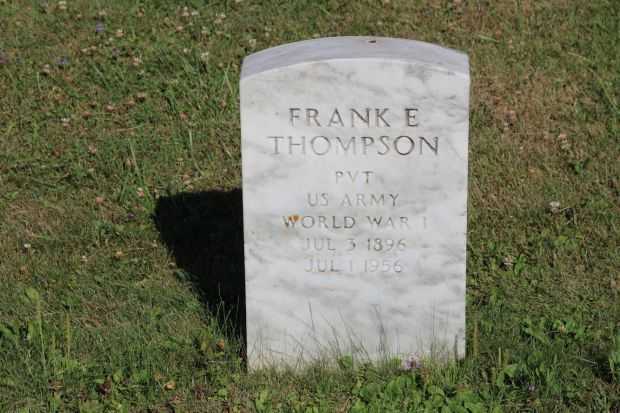FRANK E THOMPSON MEMORIAL CEMETERY STONE