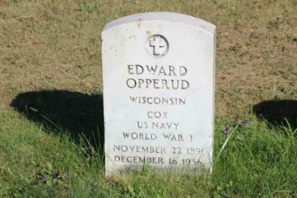EDWARD OPPERUD MEMORIAL CEMETERY STONE