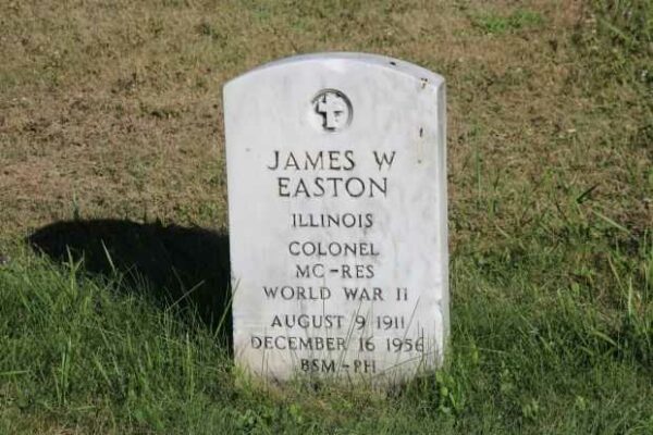 JAMES W EASTON MEMORIAL CEMETERY STONE