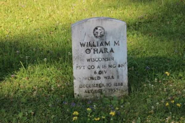 WILLIAM M O’HARA MEMORIAL CEMETERY STONE