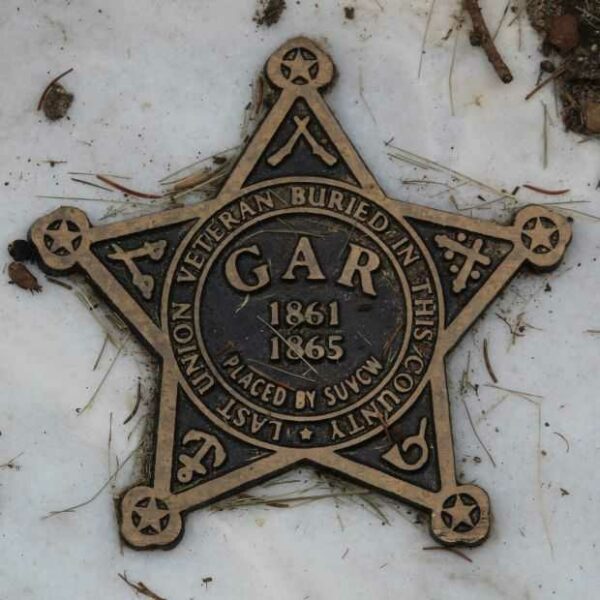 LAST UNION VETERAN BURIED IN RACINE COUNTY MEMORIAL MEDALLION