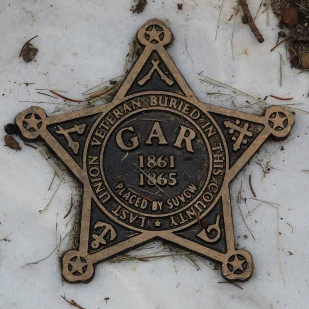 LAST UNION VETERAN BURIED IN RACINE COUNTY MEMORIAL MEDALLION