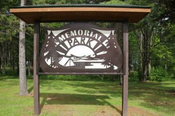 WASHBURN MEMORIAL PARK MARKER