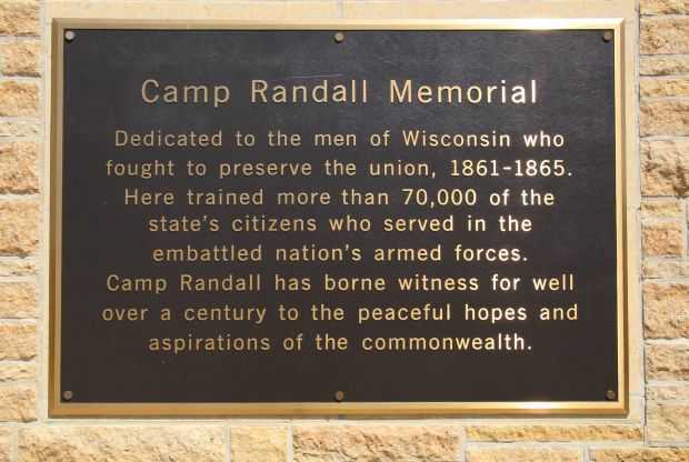 CAMP RANDALL MEMORIAL PLAQUE