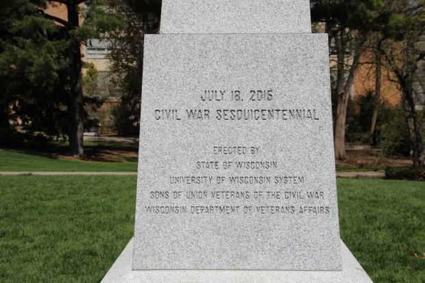 UNIVERSITY OF WISCONSIN CIVIL WAR SESQUICENTENNIAL MEMORIAL DEDICATION STONE A