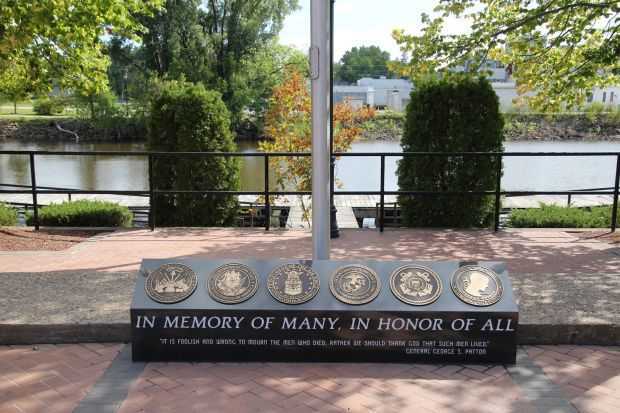 NEW LONDON AREA VETERANS MEMORIAL FLAGPOLE BASE