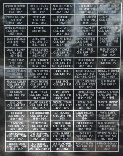NEW LONDON AREA VETERANS MEMORIAL WALL I