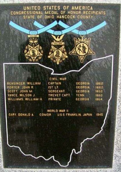 HANCOCK COUNTY MEDAL OF HONOR MEMORIAL