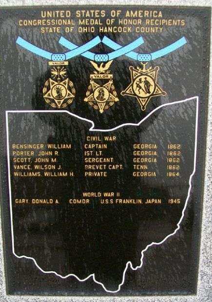 HANCOCK COUNTY MEDAL OF HONOR MEMORIAL