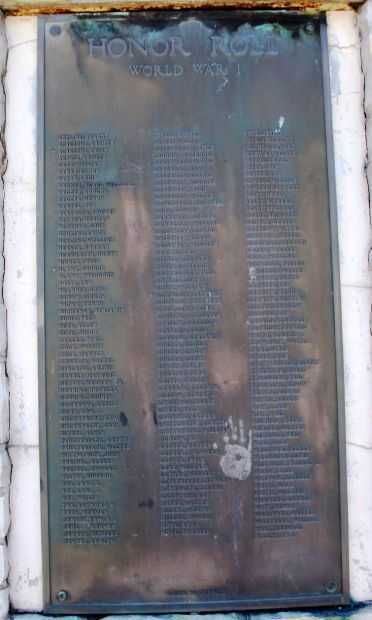 WATERLOO VETERANS HONOR ROLL MEMORIAL PLAQUE A