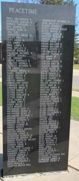 VIROQUA AREA VETERANS MEMORIAL PANEL EE