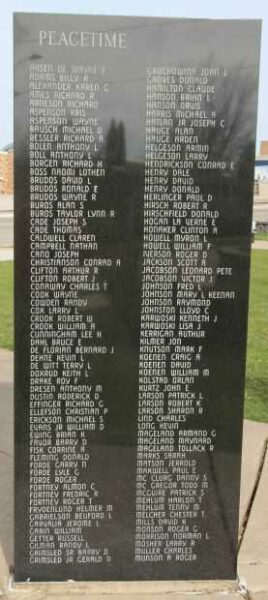 VIROQUA AREA VETERANS MEMORIAL PANEL DD