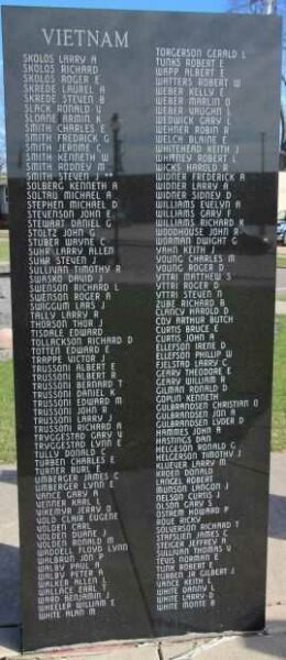 VIROQUA AREA VETERANS MEMORIAL PANEL AA