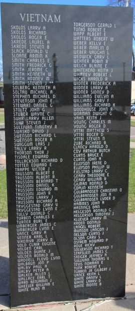 VIROQUA AREA VETERANS MEMORIAL PANEL AA