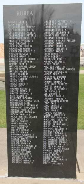 VIROQUA AREA VETERANS MEMORIAL PANEL U