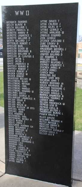 VIROQUA AREA VETERANS MEMORIAL PANEL S