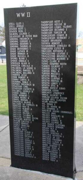 VIROQUA AREA VETERANS MEMORIAL PANEL R
