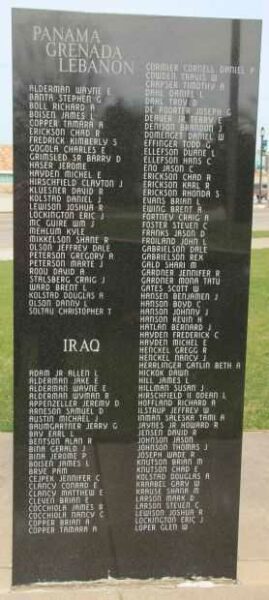VIROQUA AREA VETERANS MEMORIAL PANEL BB