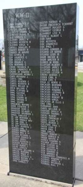 VIROQUA AREA VETERANS MEMORIAL PANEL M