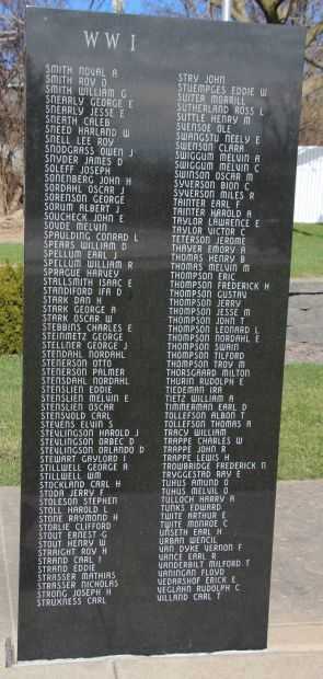 VIROQUA AREA VETERANS MEMORIAL PANEL L