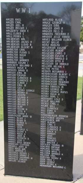 VIROQUA AREA VETERANS MEMORIAL PANEL F