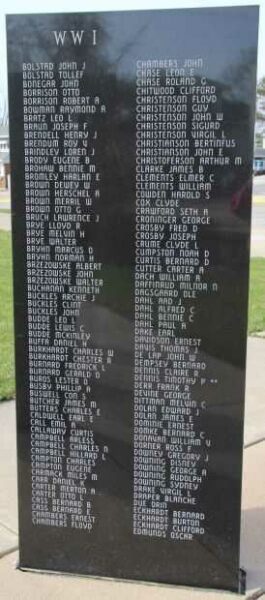 VIROQUA AREA VETERANS MEMORIAL PANEL D