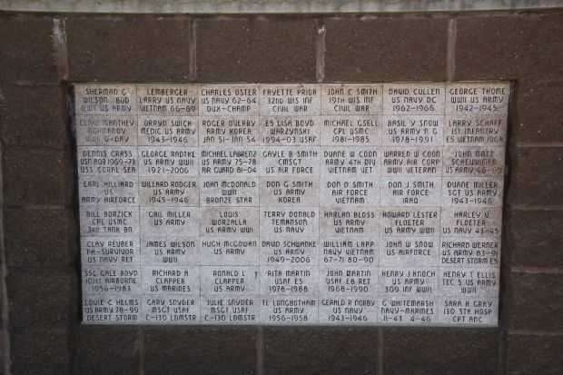 WESTFIELD AREA VETERANS MEMORIAL WALL H