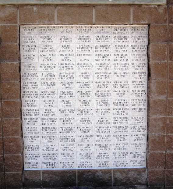 WESTFIELD AREA VETERANS MEMORIAL WALL F