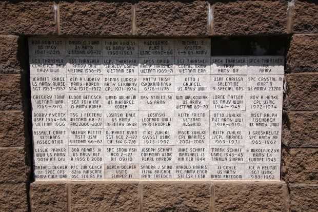 WESTFIELD AREA VETERANS MEMORIAL WALL A