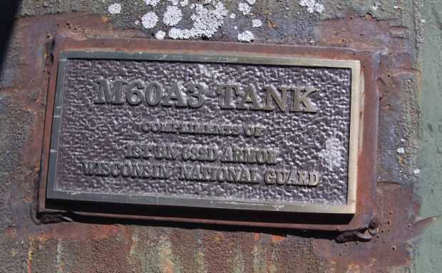 VFW POST 6003 VETERANS MEMORIAL TANK PLAQUE B