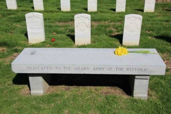 FOREST HILL SOLDIERS’ LOT MEMORIAL CEMETERY BENCH