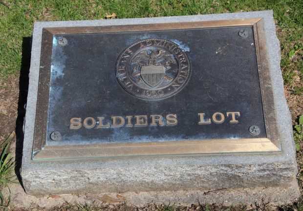 FOREST HILL SOLDIERS’ LOT MEMORIAL CEMETERY PLAQUE B