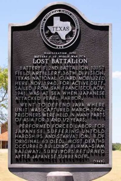 LOST BATTALION WAR MEMORIAL MARKER
