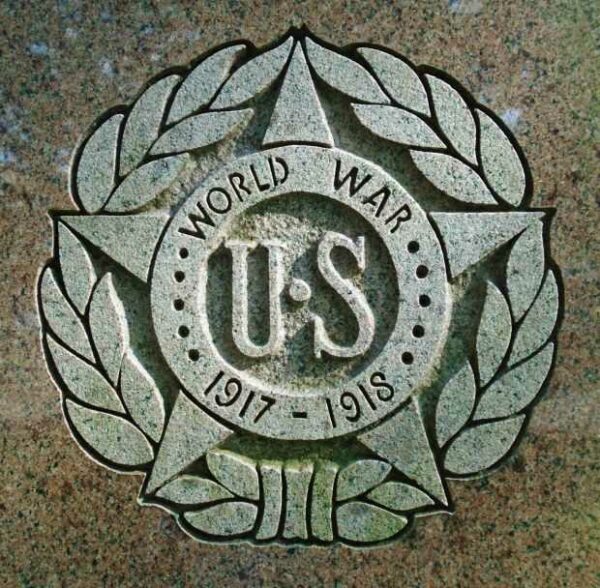 HAZLETON AREA WORLD WAR MEMORIAL STONE CARVING B