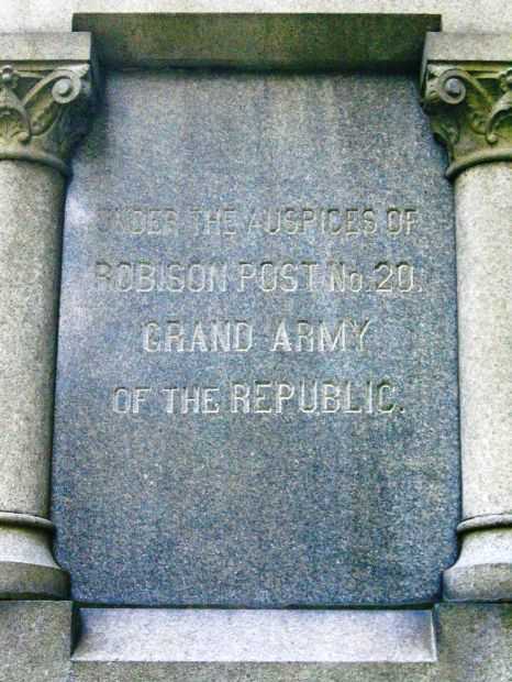 HAZLETON CIVIL WAR MEMORIAL STONE D