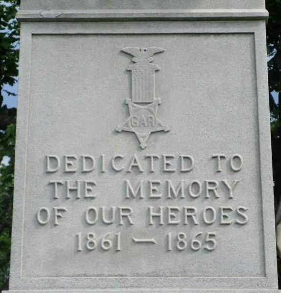CEDARVILLE CIVIL WAR MEMORIAL STONE A