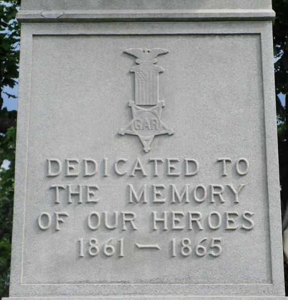 CEDARVILLE CIVIL WAR MEMORIAL STONE A
