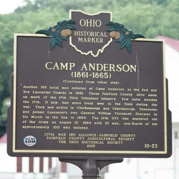 CAMP ANDERSON WAR MEMORIAL MARKER BACK