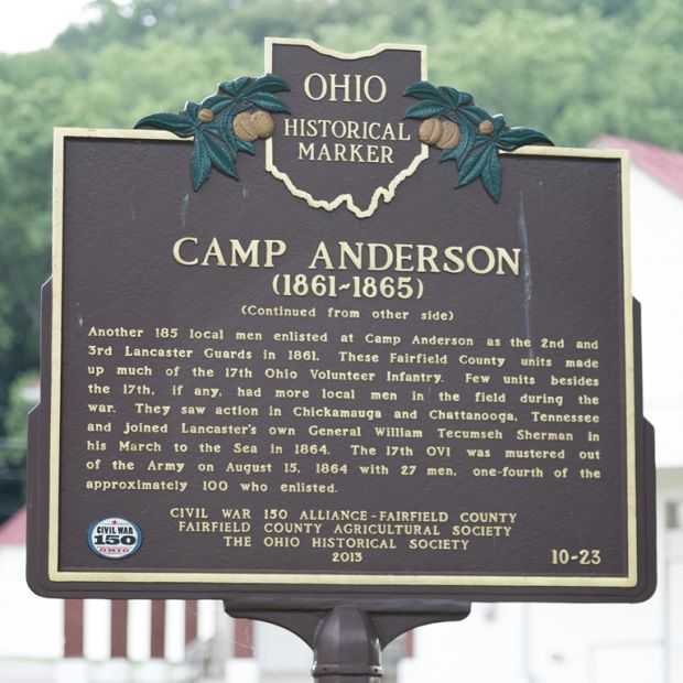 CAMP ANDERSON WAR MEMORIAL MARKER BACK