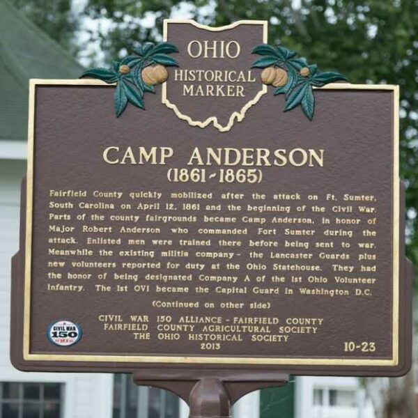 CAMP ANDERSON WAR MEMORIAL MARKER FRONT