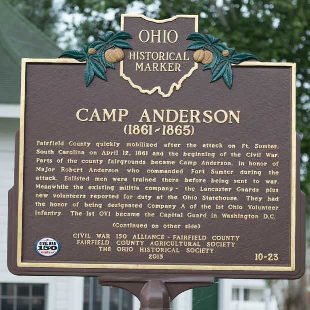 CAMP ANDERSON WAR MEMORIAL MARKER FRONT