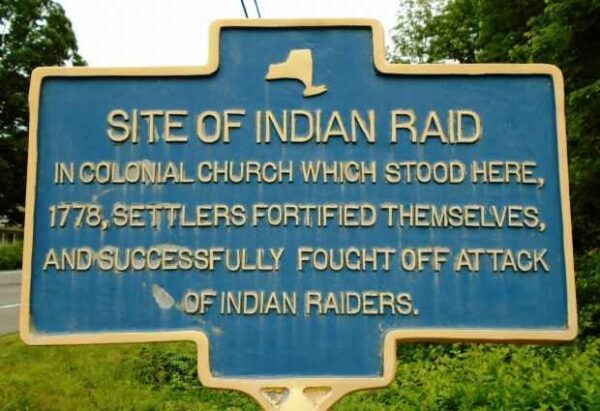 SITE OF INDIAN RAID WAR MEMORIAL MARKER