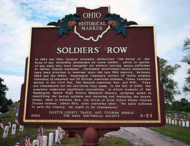 SOLDIERS’ ROW WAR MEMORIAL MARKER