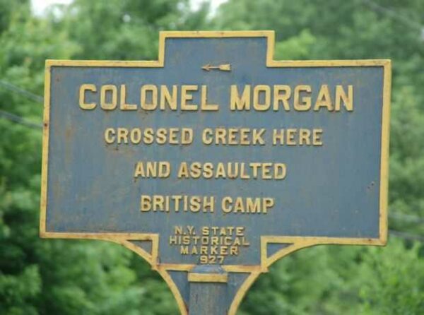 COLONEL MORGAN CROSSED CREEK WAR MEMORIAL MARKER
