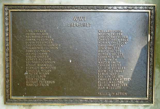 THE VETERANS MEMORIAL GARDEN OF HILLSDALE PLAQUE B