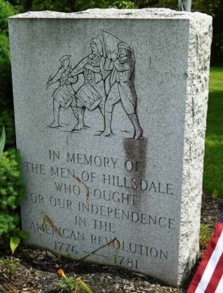 HILLSDALE AMERICAN REVOLUTION MEMORIAL