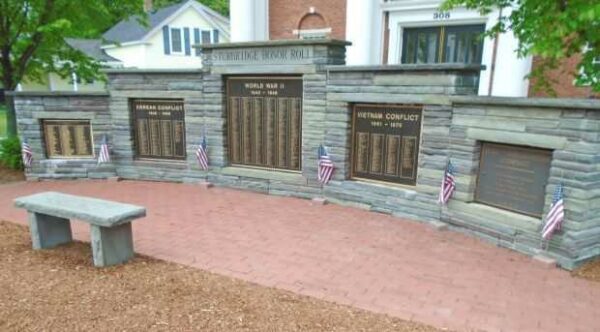 STURBRIDGE HONOR ROLL WAR MEMORIAL FRONT